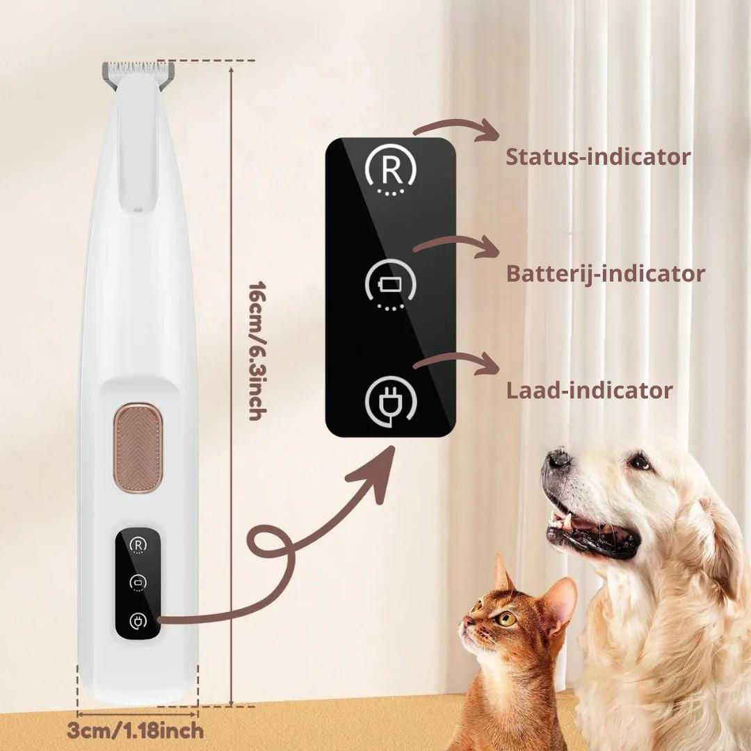 SilentGroomer Pro™ - Stille & Waterdichte Trimmer voor Katten en Honden