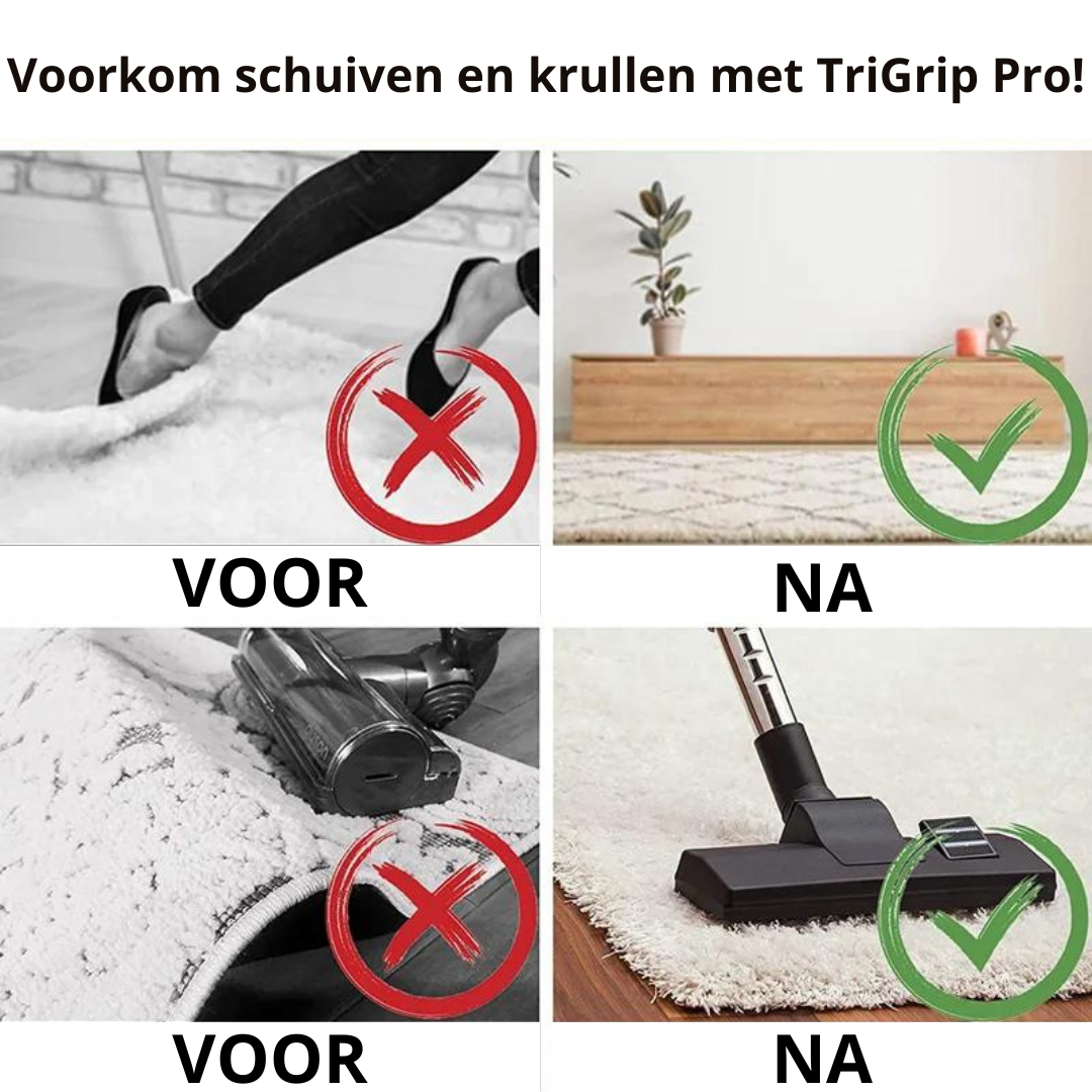 TriGrip Pro - Herbruikbare Antislip Tapijt