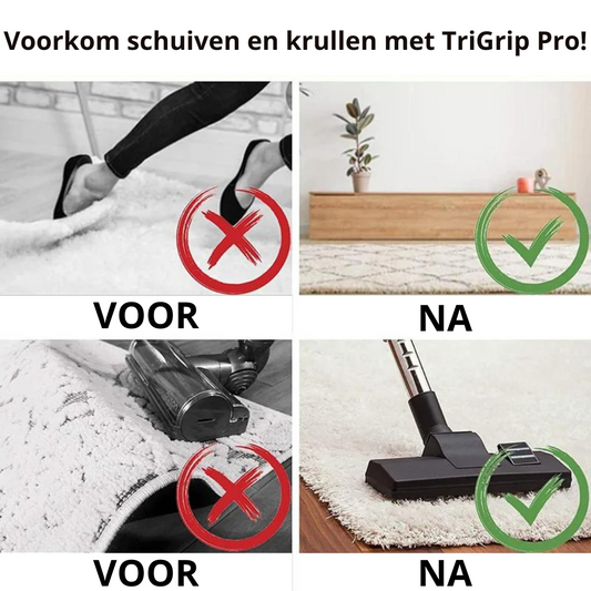 TriGrip Pro - Herbruikbare Antislip Tapijt